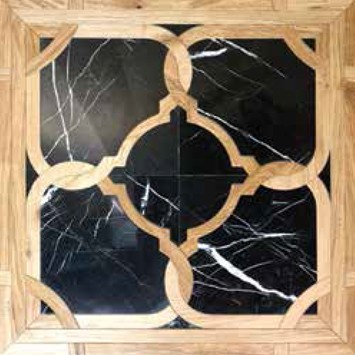 Mervella Lima Black Floors from the Versailles Panels Collection